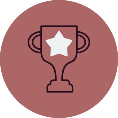 kupa simgesi vektör illüstrasyonu