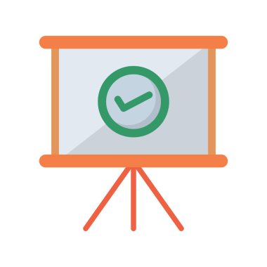 Keneli tahta. Web simgesi vektör illüstrasyonu