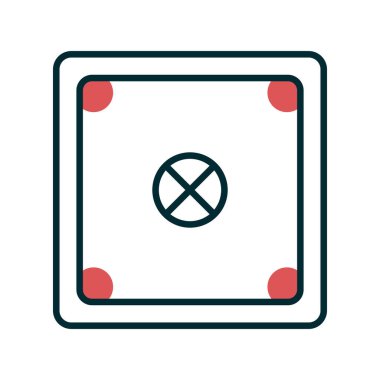 Carrom 'un vektör illüstrasyonu