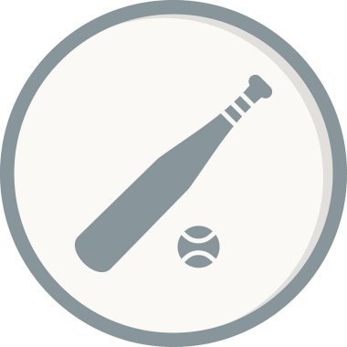 Beyzbol simgesi, vektör illüstrasyonu