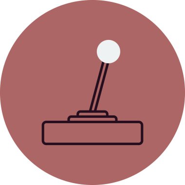 Joy Stick. Web simgesi basit tasarım