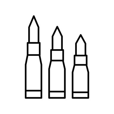 Kurşunların düz simgesi 