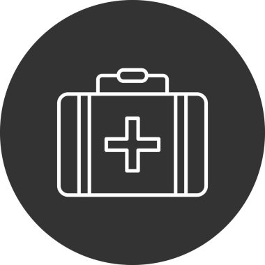 evrak çantası ikonu vektör illüstrasyonu