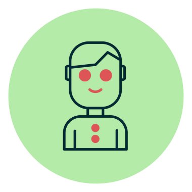 avatar vektör simgesi modern basit illüstrasyon 