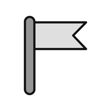 bayrak ikonu vektör illüstrasyonu 