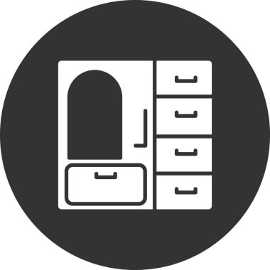 Dolap. Web simgesi basit tasarım 