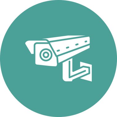 Video denetleyici ve gözetleme paneli vektör illüstrasyonlu kapalı devre kamera