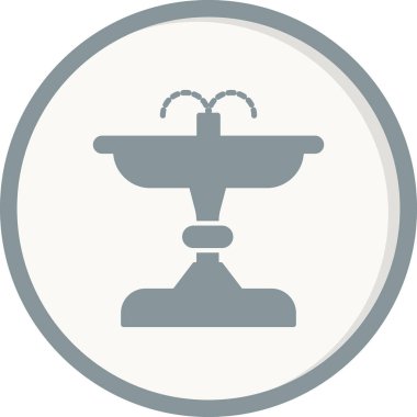 fıskiye ikonu vektör illüstrasyonu