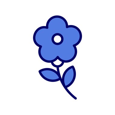 çiçek simgesi vektör illüstrasyonu