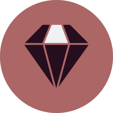 Elmas simgesinin vektör illüstrasyonu 