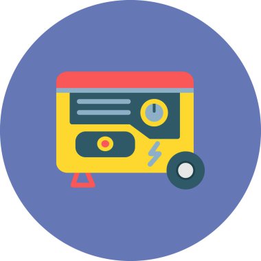 Güç oluşturma simgesi, vektör illüstrasyonu