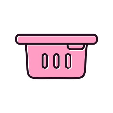 Çamaşır sepeti vektör çizim 