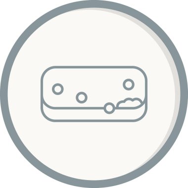 Sünger simgesinin vektör illüstrasyonu