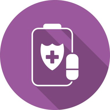 Tıbbi Tabletler ikonu. vektör illüstrasyonu