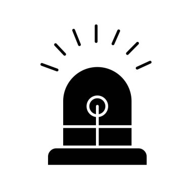 Siren simgesi, vektör çizimi