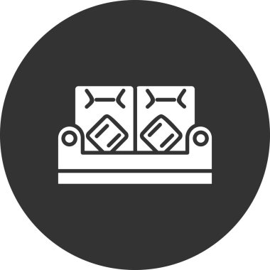 Koltuk simgesi, vektör illüstrasyonu