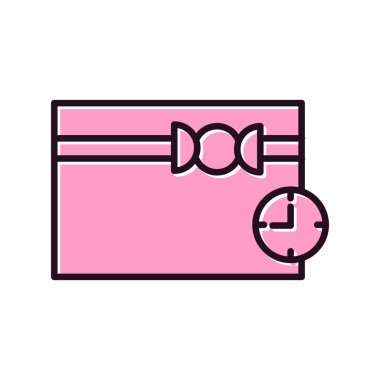 Saat simgesi vektör illüstrasyonu