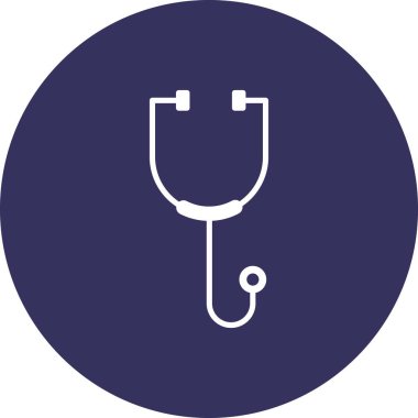 stetoskop ikonu vektör illüstrasyonu