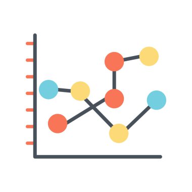Grafik simgesi vektör illüstrasyonu