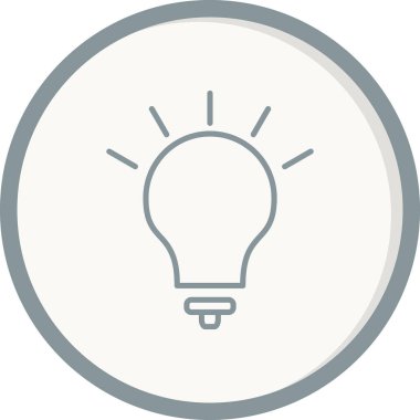 Fikir simgesi vektör illüstrasyonu