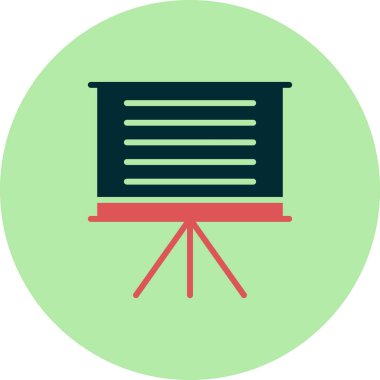 sunum simgesi vektör illüstrasyonu