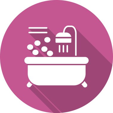 Küvet. Web simgesi basit tasarım 