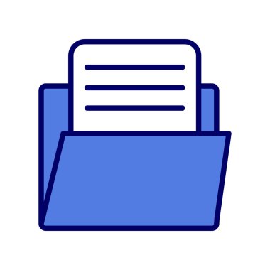 Dosya. Web simgesi basit illüstrasyon 