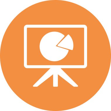 grafik, diyagram simgesi vektör çizimi