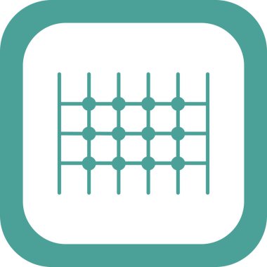 Net ağ simgesinin vektör illüstrasyonu 