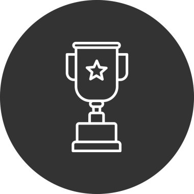 kupa simgesi vektör illüstrasyonu