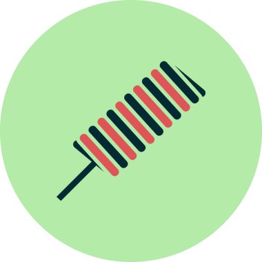 Buzlu şeker. Web simgesi basit illüstrasyon