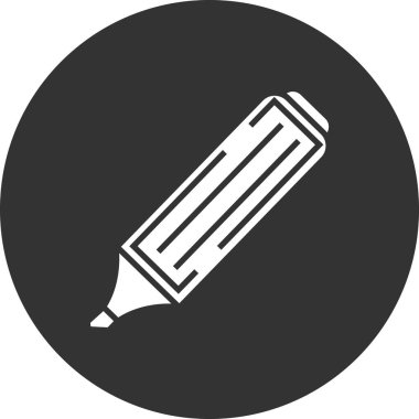 Vurgulayıcı ağ simgesi, basit illüstrasyon