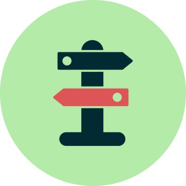 Pano simge vektör illüstrasyonunu imzala