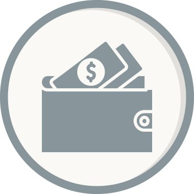 cüzdan ikonu vektör illüstrasyonu