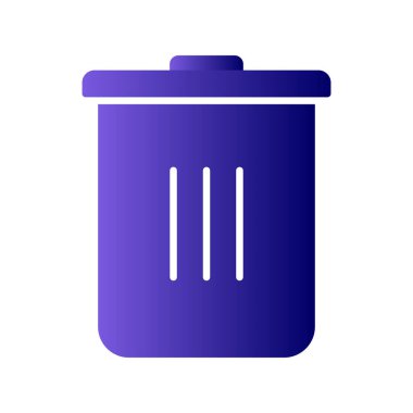 Çöp kutusu simgesi. özet çizimi  