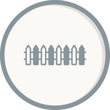 çit simgesi vektör illüstrasyonu