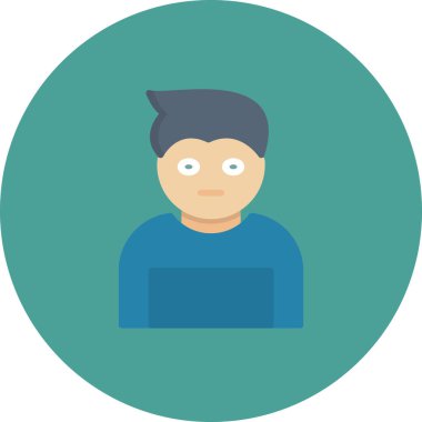 Profil simgesi, vektör illüstrasyonu