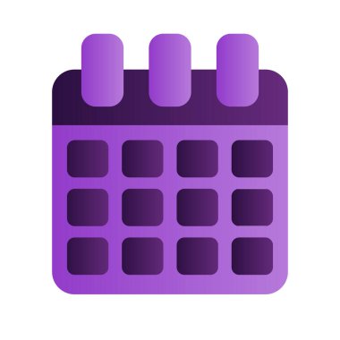 Takvim simgesi, vektör çizimi 