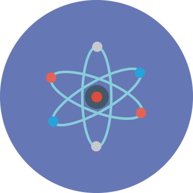 atom simgesi, vektör illüstrasyonu, Nucleus sembolü