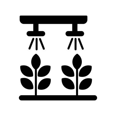 Hidrofonik bahçe ikonu vektör illüstrasyonu