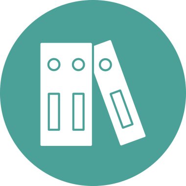 dosya dizinleri simgesi, klasörler vektörü. Düz çizim. 10 saniye.