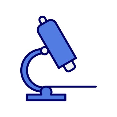 Mikroskop simgesi vektör çizimi