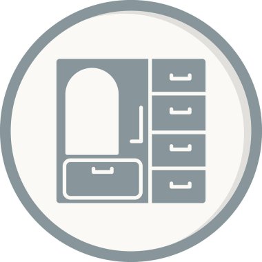 Dolap. Web simgesi basit tasarım 