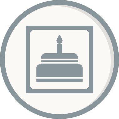 Kek simgesi, vektör illüstrasyonu