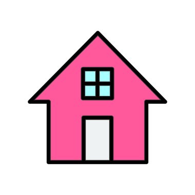 Ev simgesi vektör illüstrasyonu