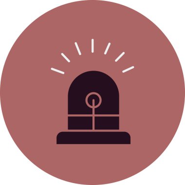 Siren simgesi, vektör çizimi