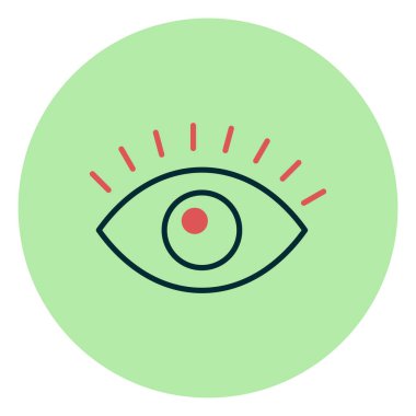 Göz simgesi vektör illüstrasyonu