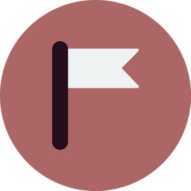 bayrak ikonu vektör illüstrasyonu 