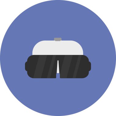 Bir VR gözlük simgesinin vektör çizimi 