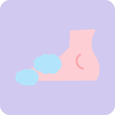 Ayak yıkamanın vektör illüstrasyonu